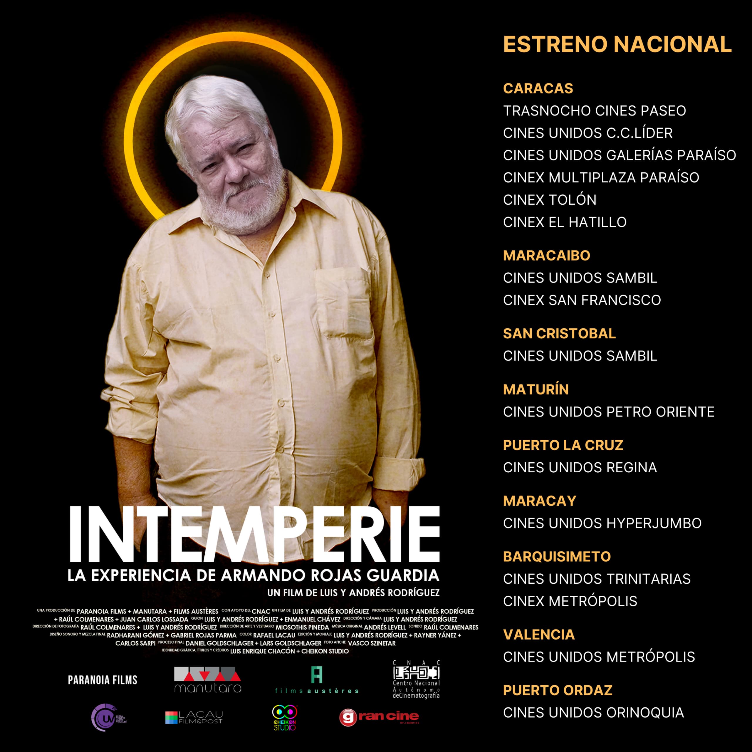 Intemperie: La experiencia de Armando Rojas Guardia